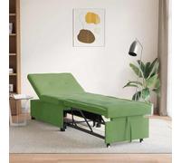 HETFTJN Divano letto verde chiaro, 67 x 194 x 38 cm, in velluto, design moderno, con funzione reclinabile 3 in 1, piccolo e salvaspazio, per soggiorno, camera degli ospiti, balcone