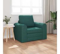 HETFTJN Divano letto verde scuro 98 x 71 x 83 cm tessuto divano angolare dal look moderno e struttura in legno robusto per soggiorno, camera da letto, ufficio, balcone