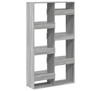 HETFTJN Divisorio per Ambienti Grigio Sonoma 100x33x175 cm Scaffale | Libreria autoportante con 8 vani a giorno per organizzare il soggiorno e l'ufficio con uno stile moderno.