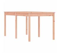 HETFTJN Douglas, tavolo da terrazza in legno massello resistente alle intemperie, 159,5 x 82,5 x 76 cm, per balcone, giardino e soggiorno, mobile da esterno moderno con piano in legno robusto