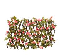 HETFTJN Griglia per tralicci con edera artificiale, 5 pezzi, espandibile, 180 x 20 cm, in legno PVC, per giardino, balcone e terrazza, design moderno, salvaspazio, per piccoli spazi esterni