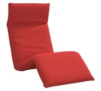 HETFTJN Lettino da Terra Pieghevole Reclinabile Rosso 175x54x8,5 cm | Poltrona imbottita per giardino e soggiorno, regolabile per rilassarsi, meditare o leggere in totale comodità.