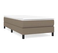 HETFTJN Letto a molle 100 x 200 cm, tortora con materasso e topper, tessuto traspirante, supporto medio, per camera dei ragazzi, camera degli ospiti, divano letto, alternativa per piccoli spazi