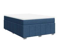 HETFTJN Letto a molle, 140 x 190 cm, blu, set completo con materasso a molle insacchettate, topper e rete a doghe per un sonno riposante in camera da letto