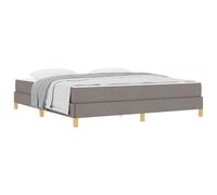 HETFTJN Letto a molle 180 x 200 cm, colore tortora, struttura in legno, design moderno, robusto e durevole, rete a doghe, materasso per camera da letto dei ragazzi, camera degli ospiti