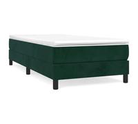 HETFTJN Letto a molle con materasso, 120 x 200 cm, velluto verde scuro, supporto medio per un sonno riposante, letto singolo, letto per gli ospiti, camera dei ragazzi