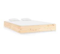HETFTJN Letto in legno massello, 200 x 200 cm, in legno di pino non trattato, design moderno con robusto listello in compensato, stabile telaio per camera dei ragazzi, camera da letto, camera degli