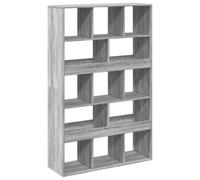 HETFTJN Libreria a 13 Scomparti in Truciolato Grigio Sonoma 100x33x156 cm | Scaffale versatile per soggiorno e studio, usabile anche come divisorio per organizzare al meglio lo spazio abitativo.