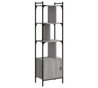 HETFTJN Libreria Design Zig Zag 5 Ripiani Grigio Sonoma 44,5x30x154,5 cm