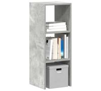 HETFTJN Libreria Impilabile Armadietto Grigio Cemento 30x30x80cm per Interno ed Esterno Multiuso Truciolato Organizzazione Salvaspazio