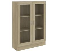 HETFTJN Libreria Vetrina Rovere Sonoma 82,5x30,5x115 cm Multistrato
