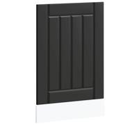 HETFTJN Lucca - Mascherina per lavastoviglie in legno nero, 45 x 1,5 x 67 cm, design moderno, robusta e facile da pulire, per angolo cottura, cucina e cucina