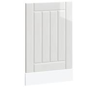 HETFTJN Lucca - Pannello per lavastoviglie bianco lucido, 45 x 1,5 x 67 cm, in legno robusto, facile da pulire, moderno pannello frontale per proteggere la lavastoviglie per cucina, sala da pranzo