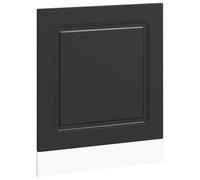 HETFTJN Mascherina per lavastoviglie Kalmar nero, 60 x 1,5 x 67 cm, in legno, design moderno, robustezza e durata, parte anteriore della cucina per lavastoviglie, salvaspazio per piccole cucine