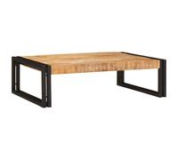 HETFTJN Mensola da Bagno in Legno di Mango e Ferro, 80x50x23 cm | Mobiletto pensile da parete per organizzare accessori nel bagno moderno, ottimizzando lo spazio domestico con eleganza.