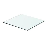 HETFTJN Mensola da parete in vetro trasparente, 40 x 30 cm, 8 mm, portata 15 kg, per libri, piante, design moderno, per soggiorno, bagno e cucina