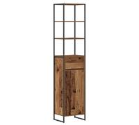 HETFTJN Mobile Colonna da Bagno Legno Vecchio 40x30x180 cm