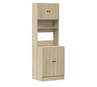 HETFTJN Mobile da Cucina Rovere Sonoma 60x50x180 cm in Legno Multistrato | Armadio alto multiuso con ante e cassetti per ottimizzare lo spazio in cucina e sala da pranzo con stile moderno.