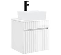 HETFTJN Mobile Lavabo Sospeso da Parete Bianco Lucido 49x41x63 cm