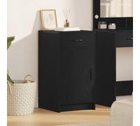 HETFTJN Mobile per Cucina Soggiorno Nero Rovere Legno Ingegnerizzato 40x41x75 cm Credenza Salvaspazio con Cassetto e Anta Design Moderno Multiuso per Sala da Pranzo Ingresso