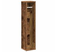 HETFTJN Mobiletto Bagno Stretto con Portarotolo Legno Antico 20,5x20x90cm | Colonna salvaspazio compatta per toilette e piccolo bagno, dotata di vano porta carta e superficie facile da pulire.