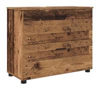 HETFTJN Mobiletto da Bagno con Cassetto Legno Vecchio 76,5x35x64 cm