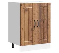 HETFTJN Mobiletto da cucina Lucca, 60 x 46 x 81,5 cm, in legno anticato con piedini regolabili, portata 70 kg, ideale per sale da pranzo moderne