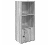 HETFTJN Mobiletto Multiuso Libreria Scaffale Mensole Scaffali Libreria - Libreria Grigio Sonoma 31x24x77 cm in Legno Multistrato per Ingresso Cucina Camera Da Letto Ufficio