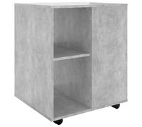 HETFTJN Mobiletto Porta Stampante con Ruote 60x53x72 cm Grigio Cemento