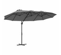 HETFTJN Ombrellone Rettangolare da Giardino in Alluminio 372x198 cm