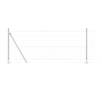 HETFTJN Pali per recinzioni galvanizzate, 50 x 100 cm, in acciaio, design moderno, robusto, per la privacy, la terrazza e il balcone