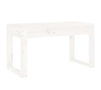 HETFTJN Panchetta Camera Da Letto Panchina Da Giardino Arredo Giardino Salotto Da Giardino Esterno - Panca da Giardino Bianca 80x38x45 cm Legno Massello di Pino per Cortile Campeggio Giardino