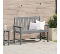 HETFTJN Panchina da Giardino Grigio Chiaro 120 cm in HDPE Moderna per Esterno Balcone e Giardino