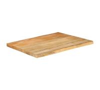 HETFTJN Piano per Tavolo 90x60x2,5 cm Legno Massello Mango Bordi Vivi