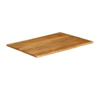 HETFTJN Piano Tavolo 100x80 cm Legno Massello Mango Bordi Vivi