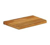 HETFTJN Piano Tavolo Bordi Vivi 60x30x2,5 cm Legno Massello Mango