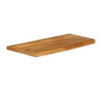 HETFTJN Piano Tavolo Legno Massello Mango Bordi Vivi 80x40x2,5 cm