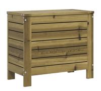 HETFTJN Poggiapiedi da Giardino in Legno 62x31,5x52 cm | Ottomana modulare da esterno per terrazza e patio con vano portaoggetti sotto la seduta e superficie a doghe.