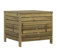 HETFTJN Poggiapiedi da Giardino in Legno 62x63,5x53,5 cm Ottomana Modulare | Sgabello esterno multifunzione per terrazza o veranda con vano portaoggetti e struttura modulare flessibile.