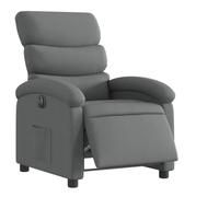 HETFTJN Poltrona da Camera da Letto Relax Piccola Sedie da - Poltrona Elettrica Reclinabile Grigio Scuro in Tessuto per Ufficio Studio Salotto Camera Da Letto