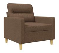 HETFTJN Poltrona da Salotto in Tessuto Marrone Sedia Relax Metallo | Poltroncina imbottita in stile moderno, ideale per rinnovare la camera da letto o lo studio con una seduta accogliente.