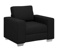 HETFTJN Poltrona da Salotto in Tessuto Nero Moderno Sedia 100 cm | Poltrona singola dal design moderno e traspirante, ideale per arredare il soggiorno, lo studio o la camera.