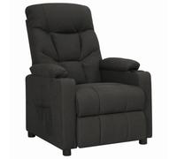 HETFTJN Poltrona relax nera, 73 x 94 x 101 cm, in poliestere, metallo, 3 posizioni, regolabile, con braccioli, design moderno, robusta e durevole, per soggiorno, camera da letto, ufficio, balcone