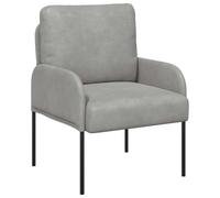 HETFTJN Poltrona Singola da Salotto Sedia con Cuscino Grigio Chiaro | Ideale per camera da letto e studio, questa sedia imbottita offre stabili gambe in metallo e una seduta confortevole.