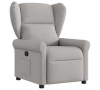 HETFTJN Poltroncine da Camera da Letto Sedia da Poltroncina da Poltrona Piccola - Poltrona Reclinabile in Tessuto Grigio Nuvola per Ufficio Camera Da Letto Studio Salotto