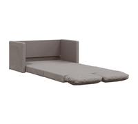 HETFTJN Poltrone Relax Divani Piccoli Poltrona Relax Poltrona Moderna - Divano Letto da Terra 2 in 1 Tortora 112x174x55 cm Tessuto per Caffè Soggiorno Ufficio Sala Studio