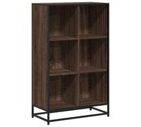 HETFTJN Porta Libro Libreria Scaffale Vetrina Soggiorno Moderna Libreria Design - Libreria Rovere Marrone 65,5x33x107,5 cm in Legno Multistrato per Garage Ufficio Camera Da Letto Cucina