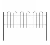 HETFTJN Recinzione Giardino Acciaio BOXTEL Set 7 Pezzi 11,9x1,1 m Grigio