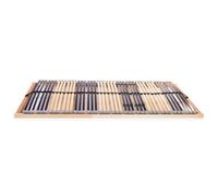 HETFTJN Rete a Doghe 7 Zone in Faggio e Betulla 100x200 cm | Base per letto singolo per camera da letto con 42 doghe flessibili e regolazione della rigidita nella zona lombare.
