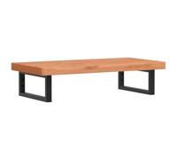 HETFTJN Ripiano per Lavabo Sospeso 80x40cm in Legno di Faggio e Acciaio | Superficie non forata per posizionare il lavandino a piacere, ideale per ottimizzare lo spazio nel bagno moderno.